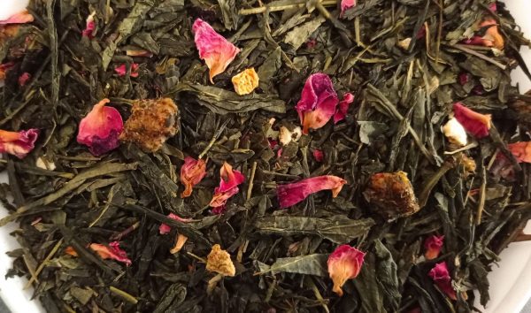 Barackvirág zöld tea